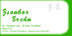 zsombor brehm business card